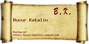 Bucur Katalin névjegykártya